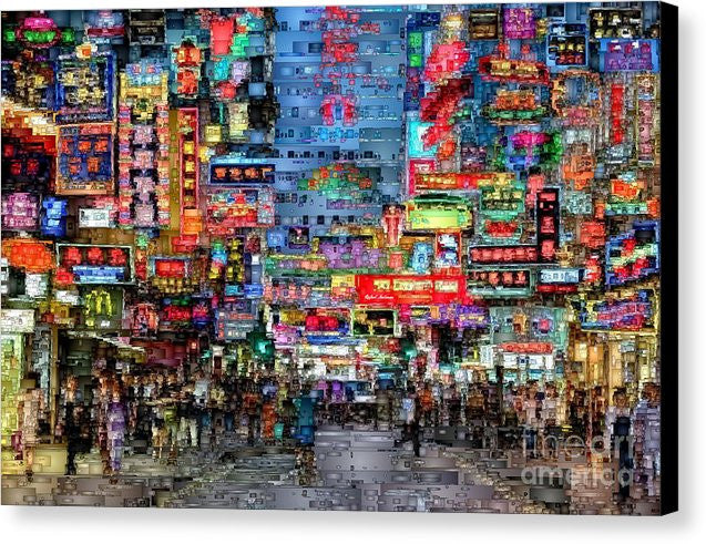 Canvas Print - Hong Kong City Nightlife