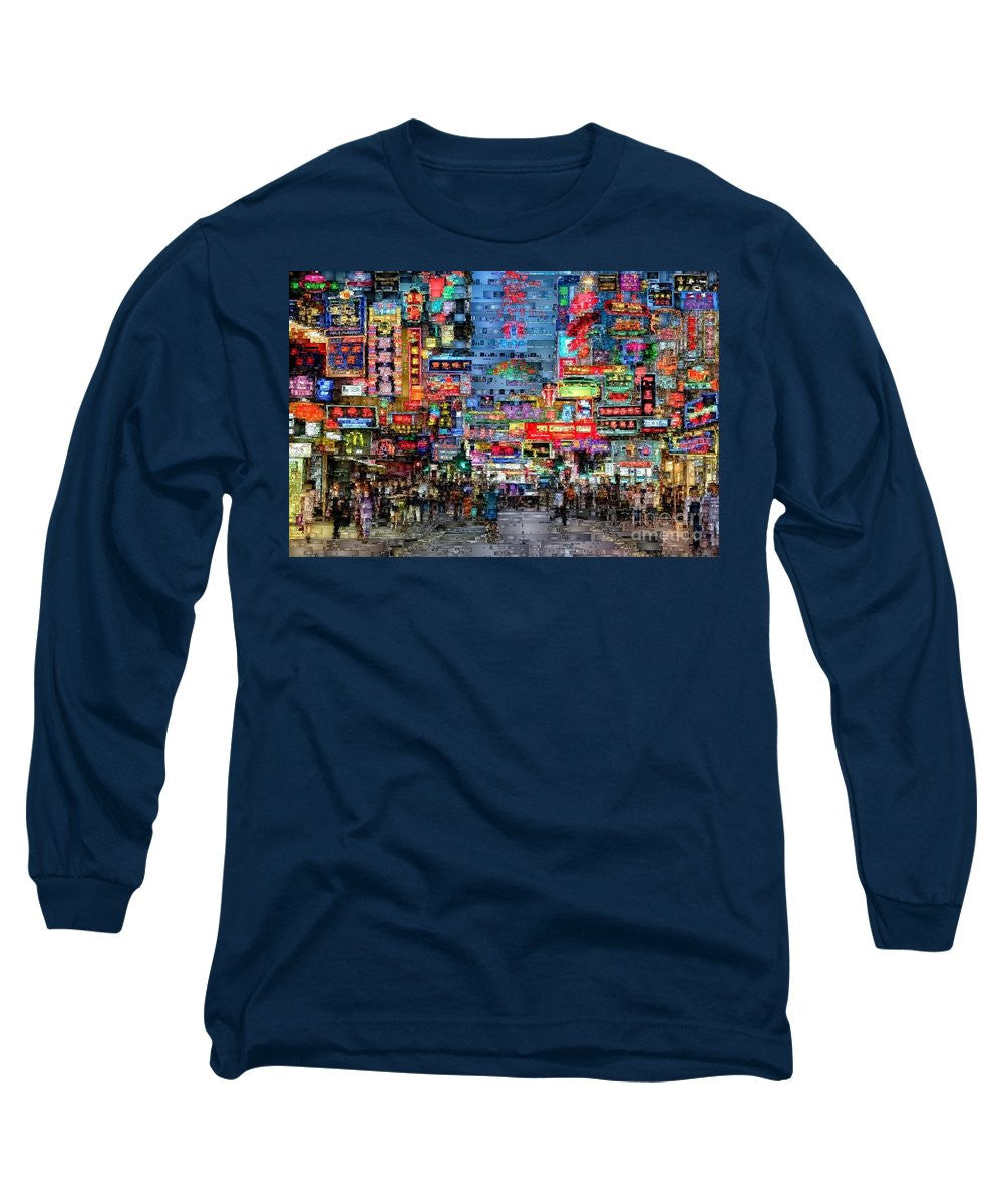 Long Sleeve T-Shirt - Hong Kong City Nightlife