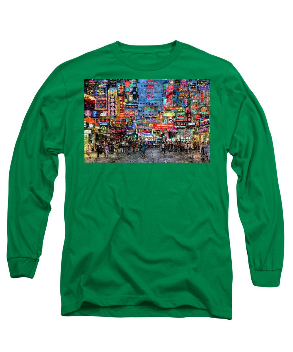 Long Sleeve T-Shirt - Hong Kong City Nightlife