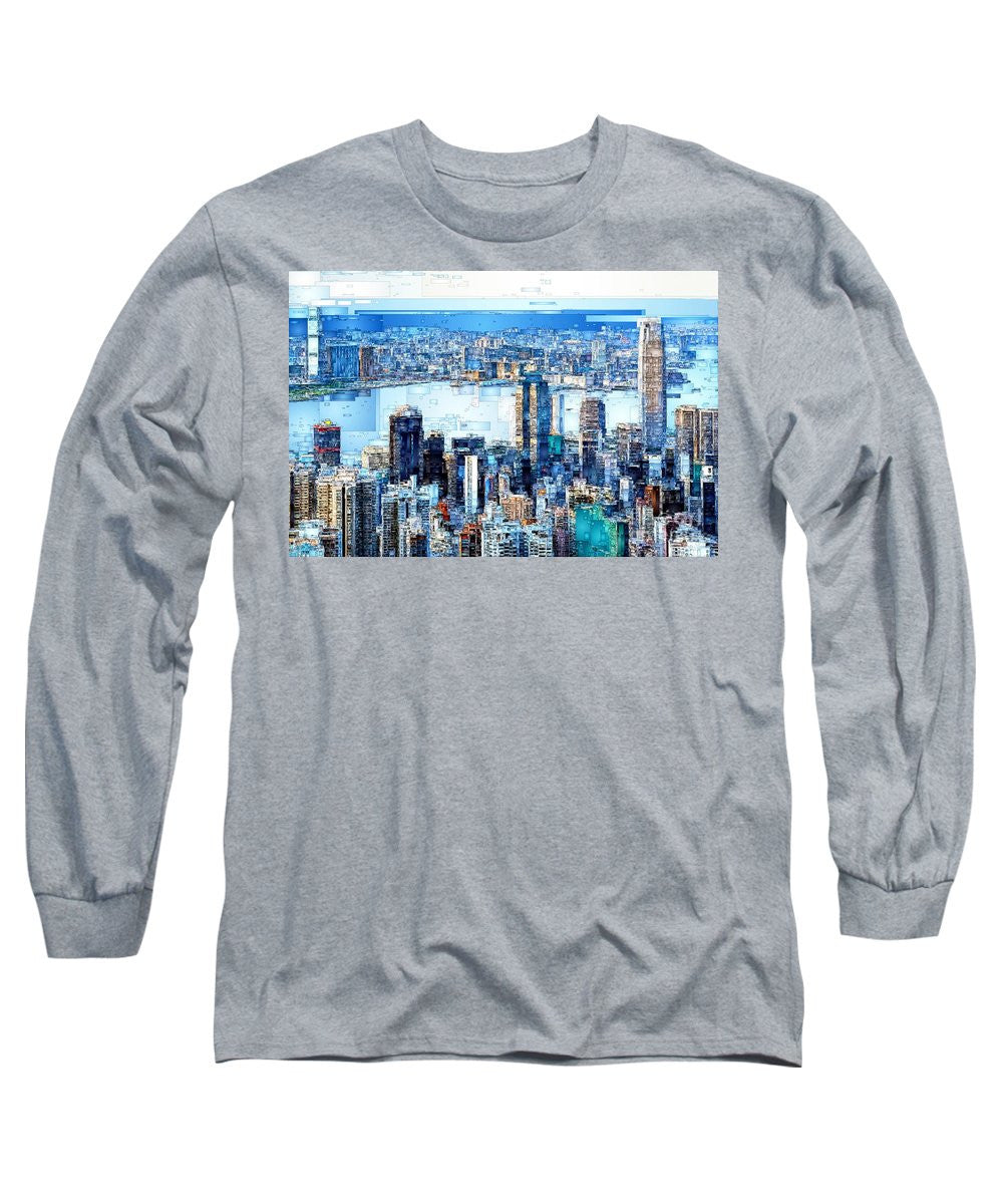 Long Sleeve T-Shirt - Hong Kong Skyline