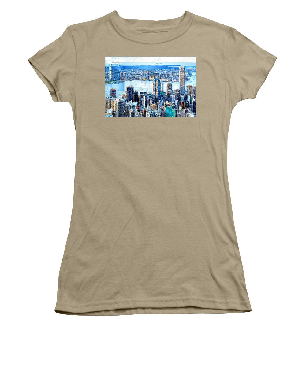 Women's T-Shirt (Junior Cut) - Hong Kong Skyline