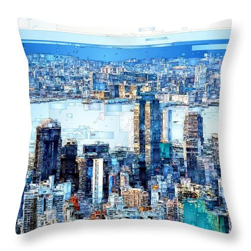 Throw Pillow - Hong Kong Skyline