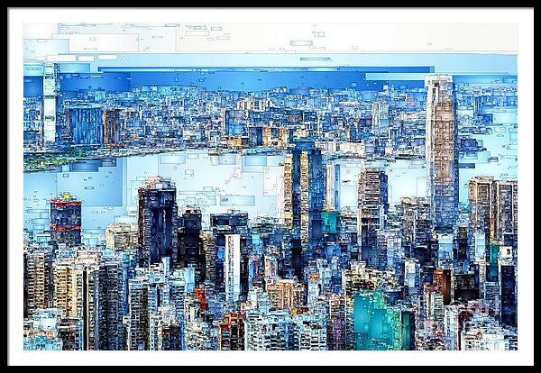 Framed Print - Hong Kong Skyline