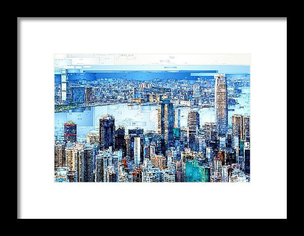 Framed Print - Hong Kong Skyline