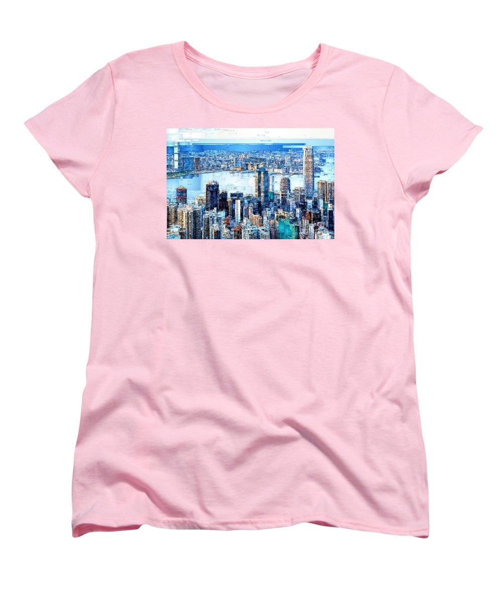 Women's T-Shirt (Standard Cut) - Hong Kong Skyline