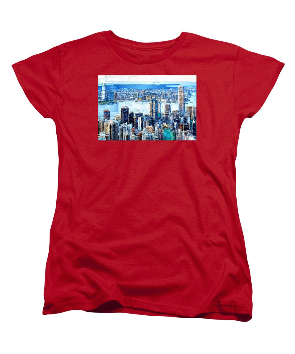 Women's T-Shirt (Standard Cut) - Hong Kong Skyline