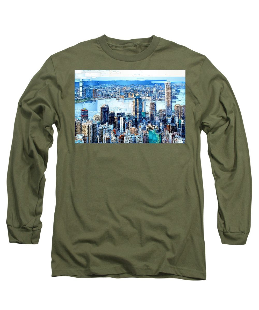 Long Sleeve T-Shirt - Hong Kong Skyline