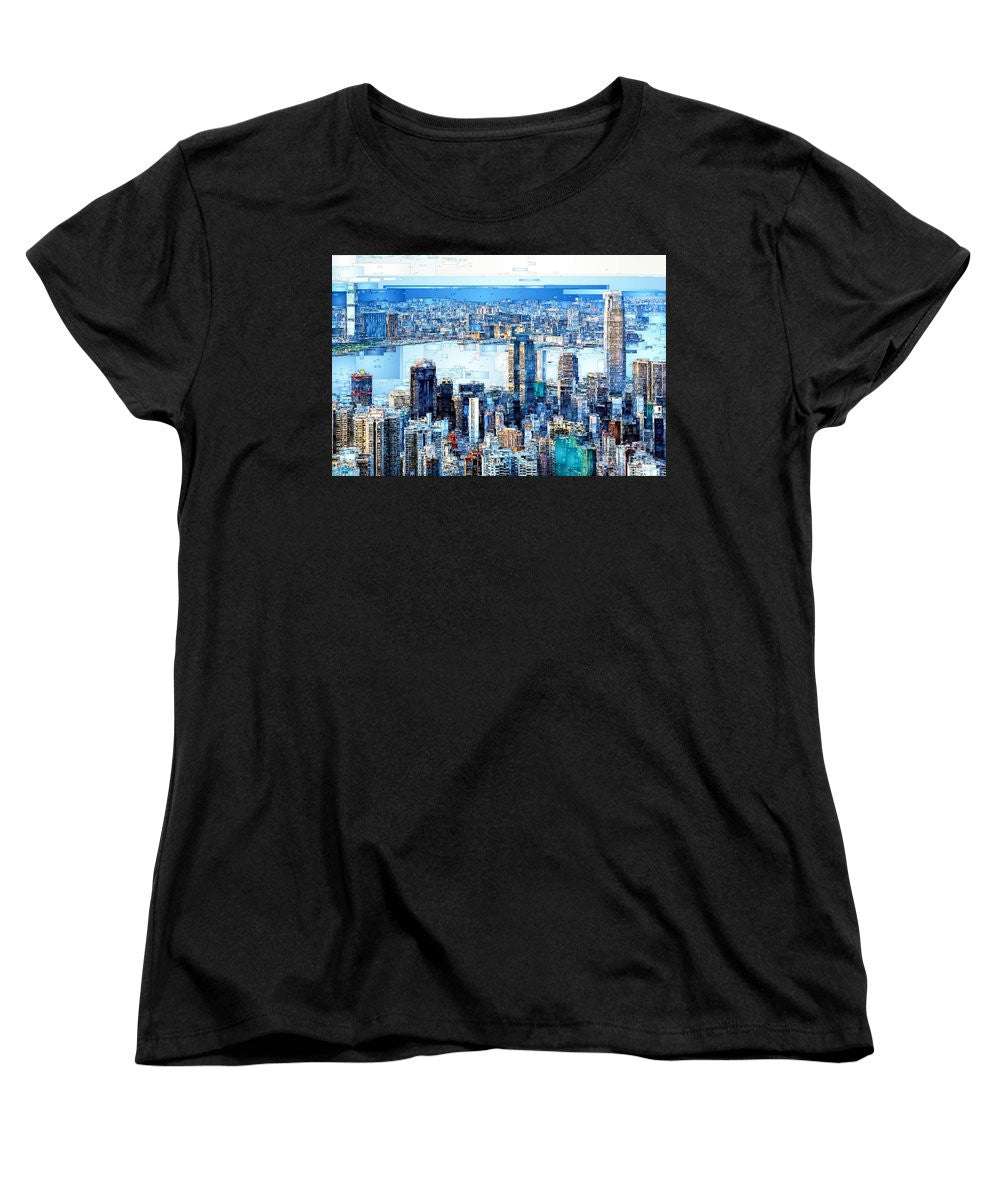 Women's T-Shirt (Standard Cut) - Hong Kong Skyline