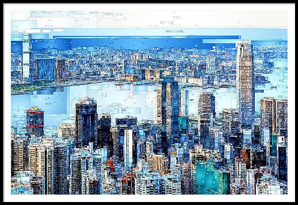 Framed Print - Hong Kong Skyline