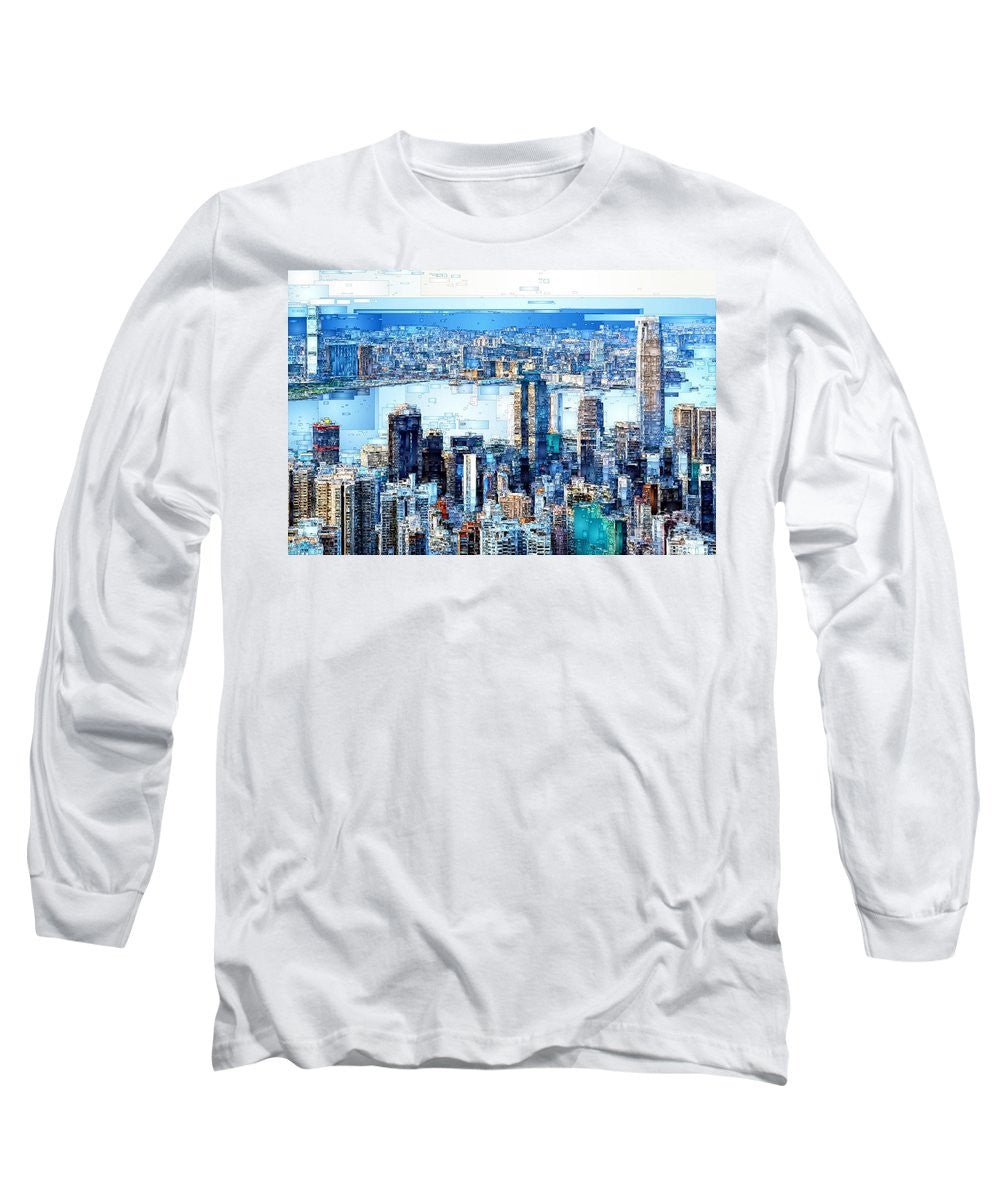 Long Sleeve T-Shirt - Hong Kong Skyline