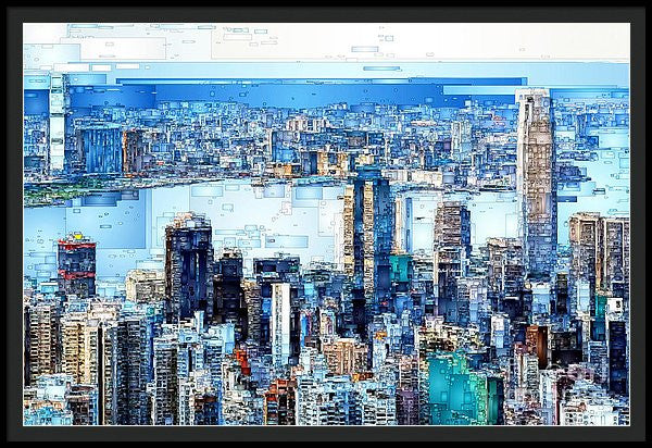 Framed Print - Hong Kong Skyline