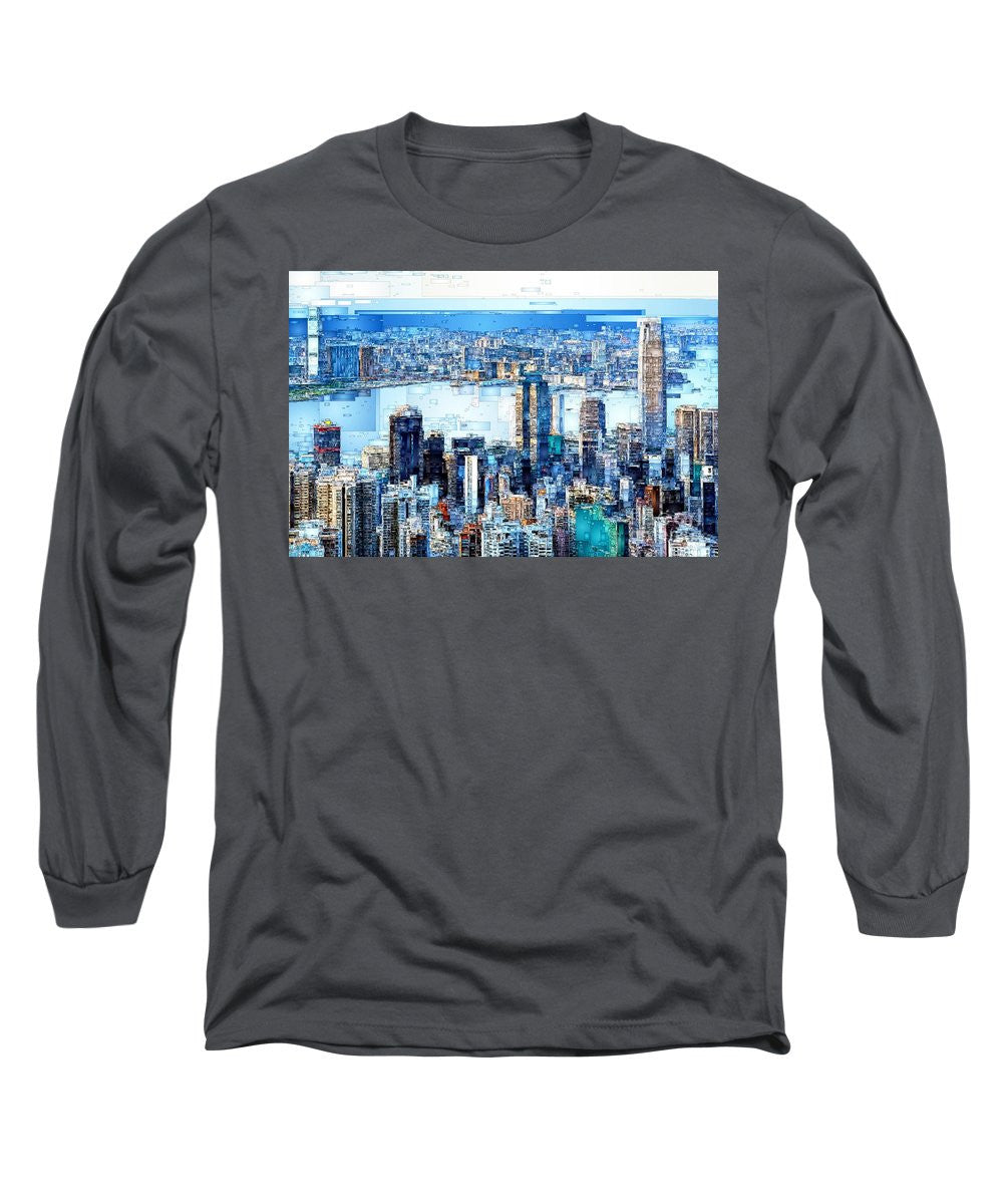 Long Sleeve T-Shirt - Hong Kong Skyline