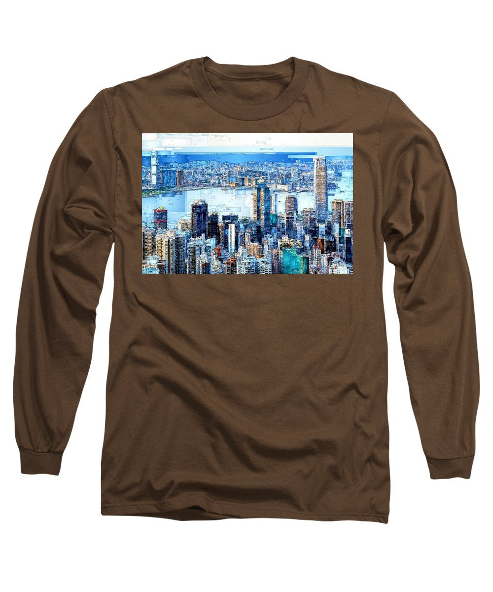 Long Sleeve T-Shirt - Hong Kong Skyline