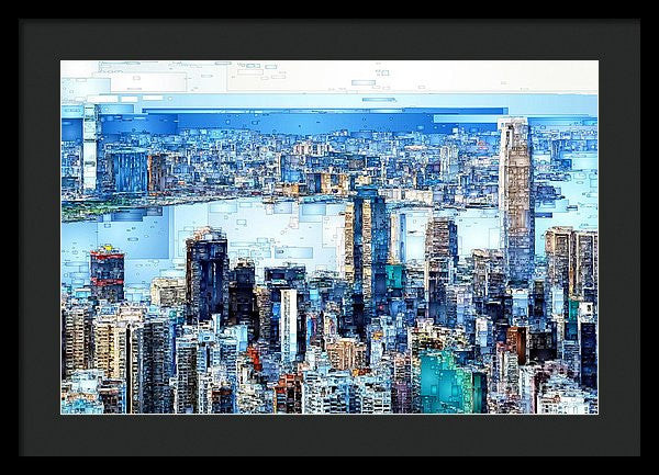 Framed Print - Hong Kong Skyline