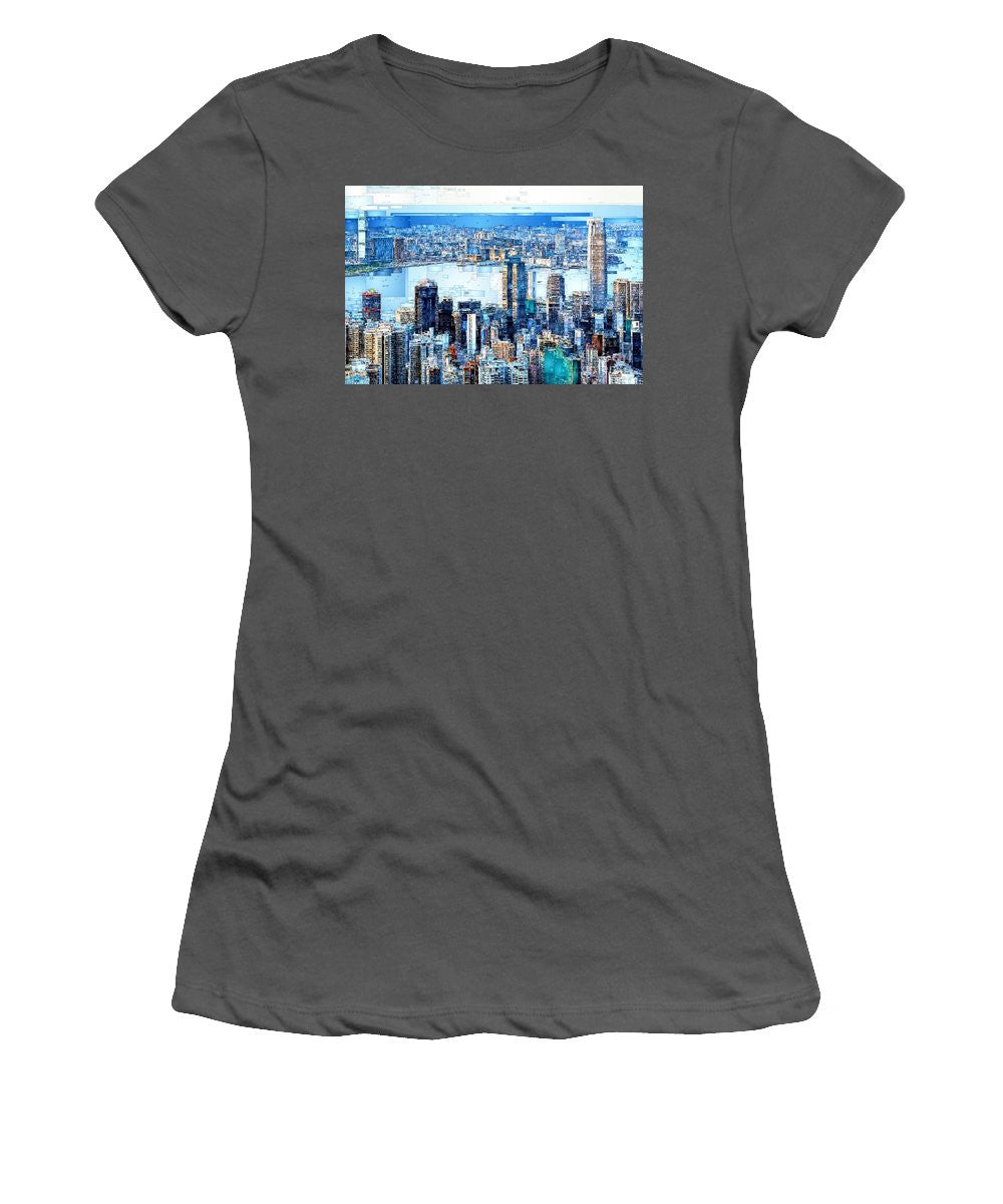 Women's T-Shirt (Junior Cut) - Hong Kong Skyline