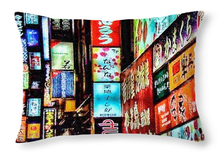 Hong Kong Street Art  - Throw Pillow