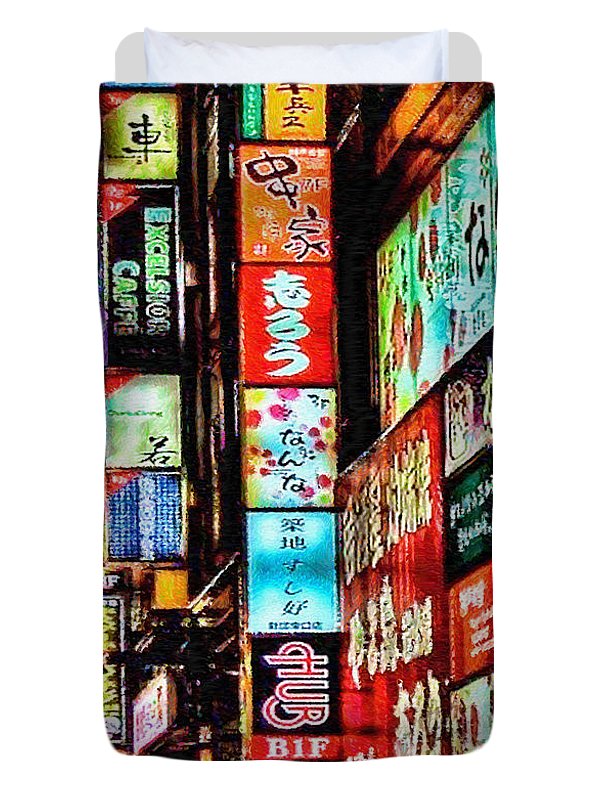 Hong Kong Street Art  - Duvet Cover