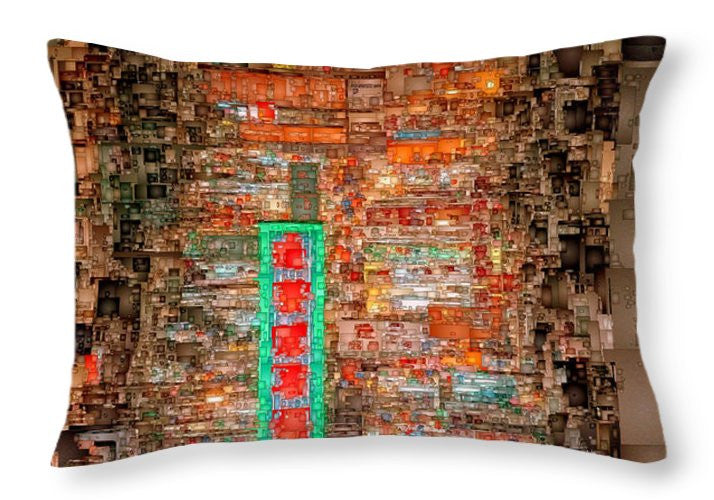 Throw Pillow - Hong Kong -yaumatei