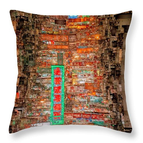 Throw Pillow - Hong Kong -yaumatei