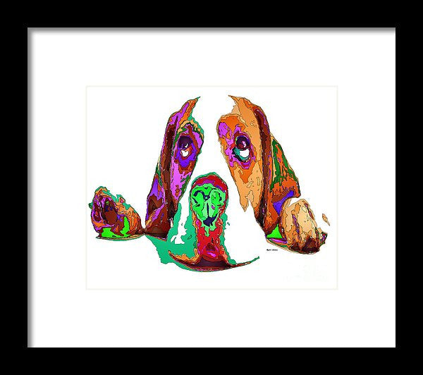 Framed Print - I Have Been Good, I Promise. Pet Series