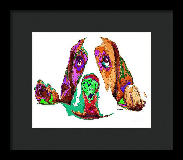 Framed Print - I Have Been Good, I Promise. Pet Series