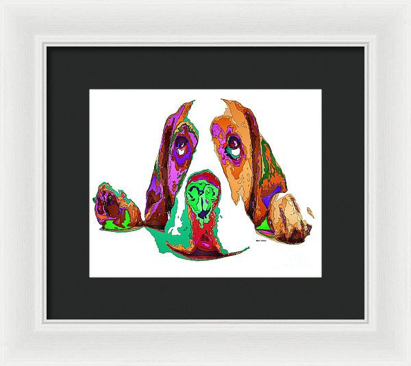 Framed Print - I Have Been Good, I Promise. Pet Series