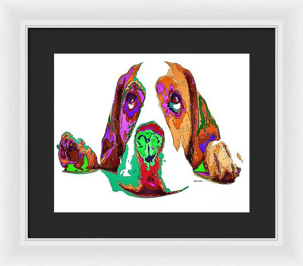 Framed Print - I Have Been Good, I Promise. Pet Series