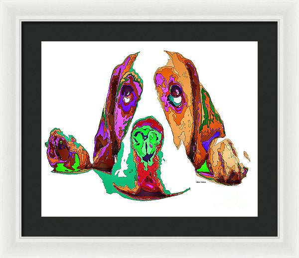 Framed Print - I Have Been Good, I Promise. Pet Series