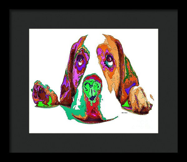 Framed Print - I Have Been Good, I Promise. Pet Series