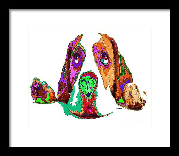 Framed Print - I Have Been Good, I Promise. Pet Series