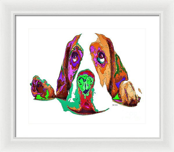 Framed Print - I Have Been Good, I Promise. Pet Series