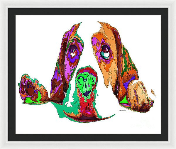 Framed Print - I Have Been Good, I Promise. Pet Series