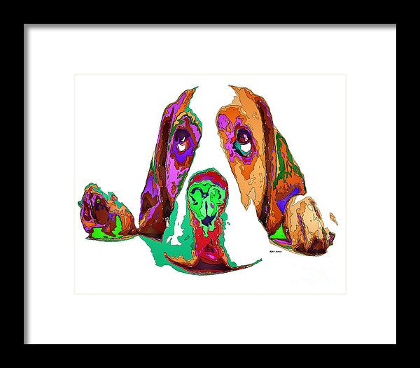 Framed Print - I Have Been Good, I Promise. Pet Series