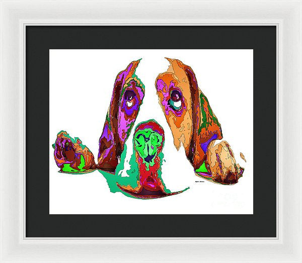 Framed Print - I Have Been Good, I Promise. Pet Series