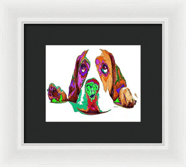 Framed Print - I Have Been Good, I Promise. Pet Series