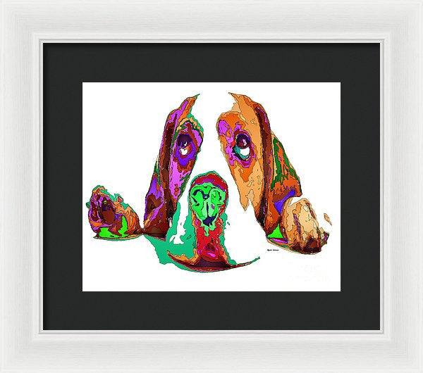 Framed Print - I Have Been Good, I Promise. Pet Series