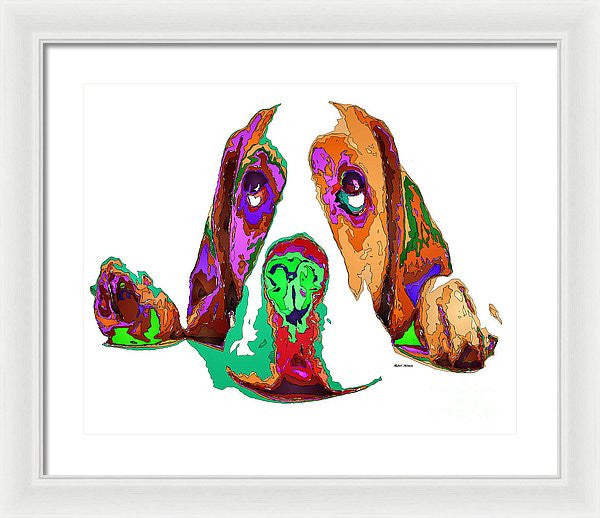 Framed Print - I Have Been Good, I Promise. Pet Series