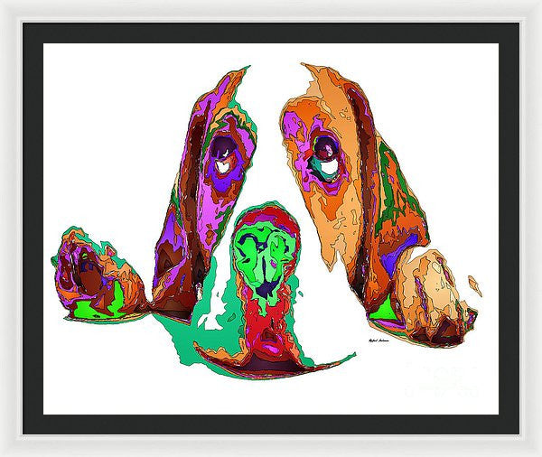 Framed Print - I Have Been Good, I Promise. Pet Series