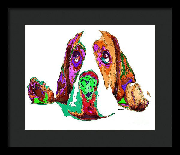 Framed Print - I Have Been Good, I Promise. Pet Series