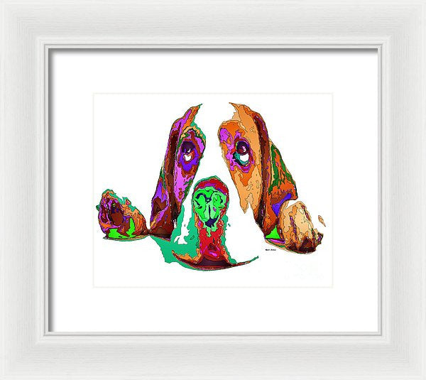 Framed Print - I Have Been Good, I Promise. Pet Series