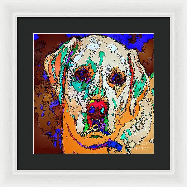 Framed Print - I Love You. Pet Series