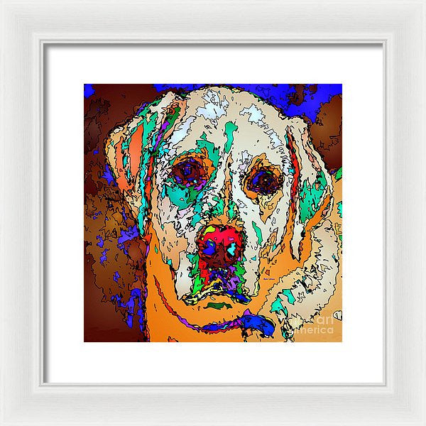 Framed Print - I Love You. Pet Series