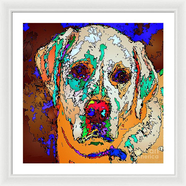 Framed Print - I Love You. Pet Series