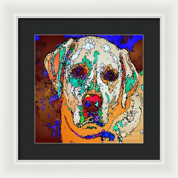 Framed Print - I Love You. Pet Series