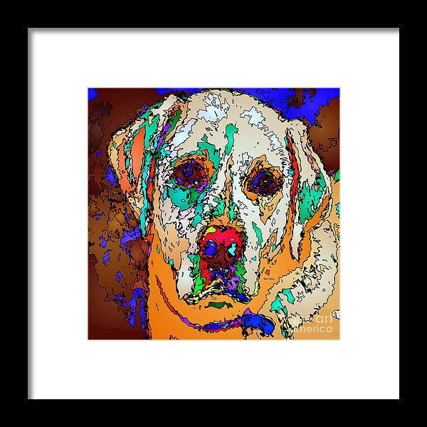 Framed Print - I Love You. Pet Series