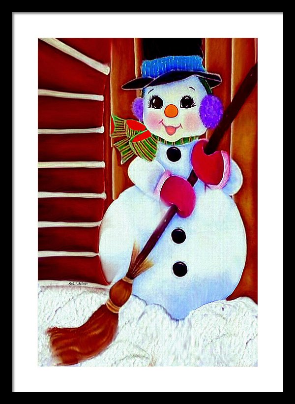 I Will Clean Your Snow For Free - Framed Print