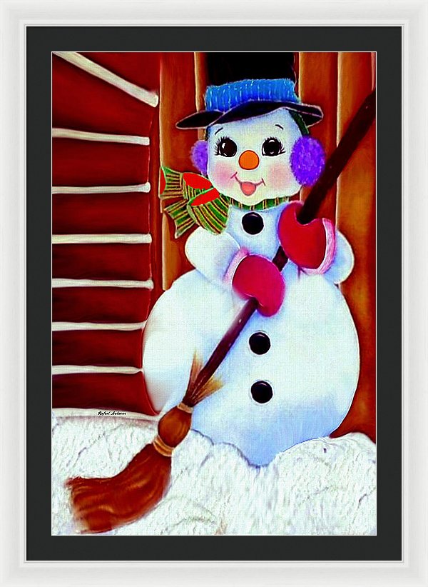 I Will Clean Your Snow For Free - Framed Print