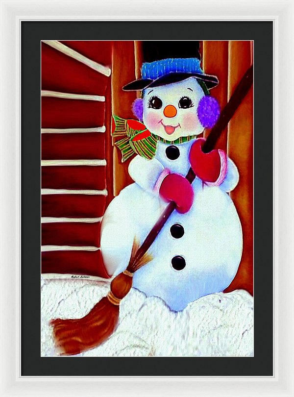 I Will Clean Your Snow For Free - Framed Print