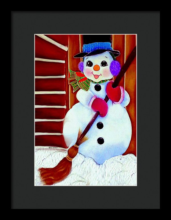 I Will Clean Your Snow For Free - Framed Print