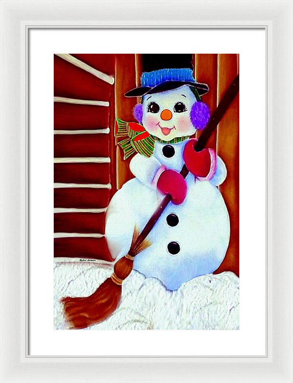 I Will Clean Your Snow For Free - Framed Print